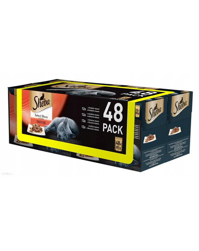 saszetka 48x85g Select Slices in Gravy - mokra karma dla kotów w sosie (z wołowiną, z królikiem, z kurczakiem, z indykiem)