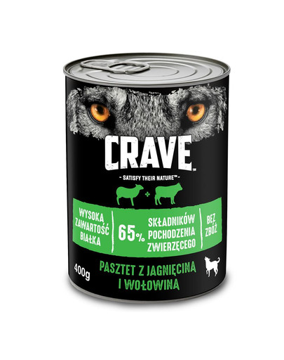 CRAVE pasztet 24 x 400 g karma bezzbożowa dla dorosłych psów