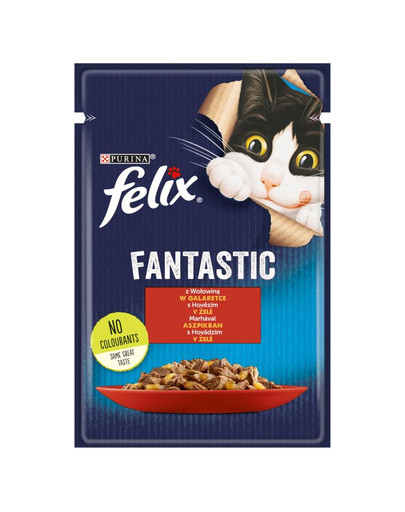 FELIX FANTASTIC Saszetki w galaretce dla kota 26 x 85 g