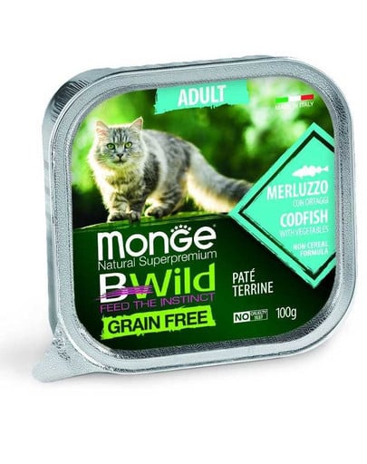 Bwild Cat grain free Adult dorsz 100 g pasztet dla kotów