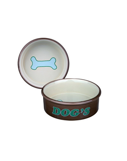 Zestaw misek „eat on feet”. 2 x 0.3 l/. O 12 cm. brąz/beż. miętowy