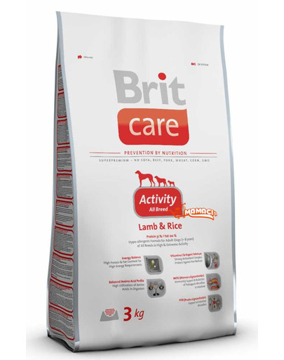 Care activity lamb & rice all breeds 3 kg