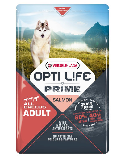 Opti Life Prime Adult Salmon 2,5kg Grain free