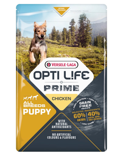 Opti Life Prime Puppy Chicken 12,5kg Grain free