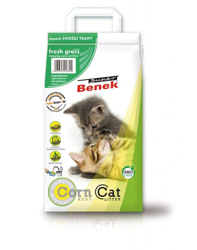 Super Corn Cat żwirek kukurydziay świeża trawa 14 l