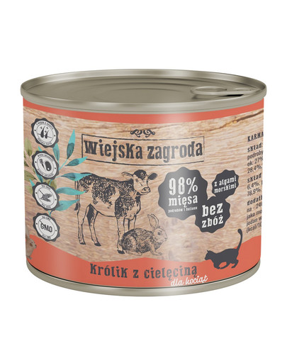 Kitten Królik i cielęcina 200 g puszka dla kociąt