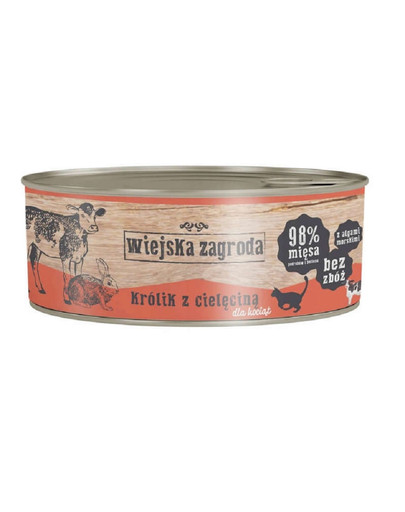Kitten Królik i cielęcina 85 g puszka dla kociąt