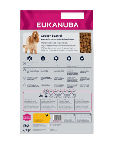 EUKANUBA Adult Breeds Specific Cocker Spaniel Chicken 7.5 kg