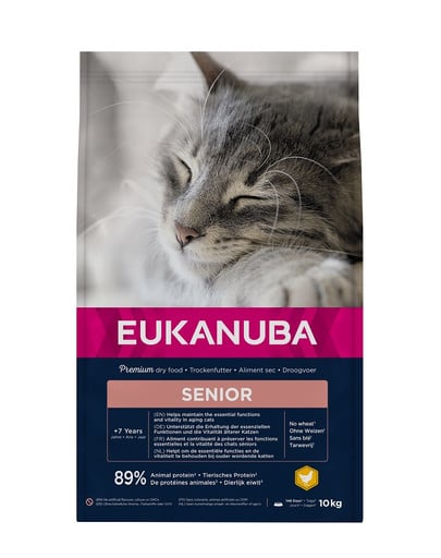 EUKANUBA Cat Senior All Breeds Top Condition Chicken & Liver 10 kg