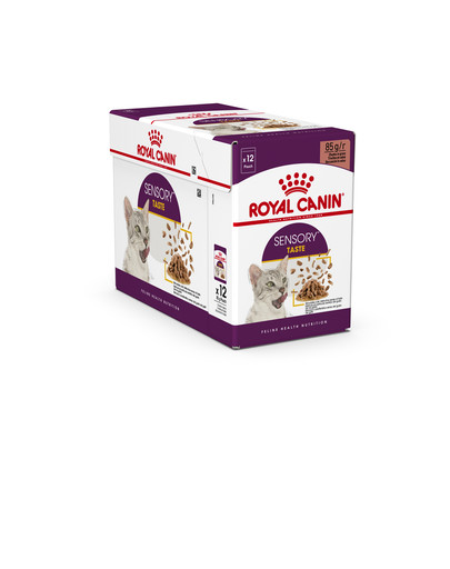 ROYAL CANIN Sensory Taste jelly 12x85 g kawałki w sosie dla kotów dorosłych pobudzające wrażenia smakowe