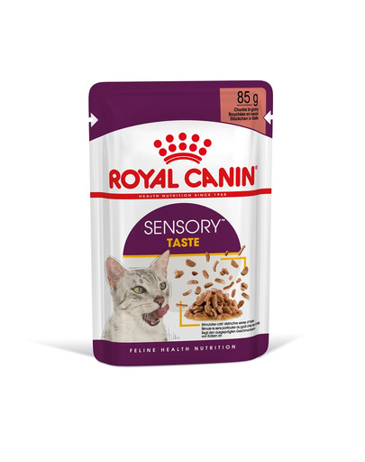 ROYAL CANIN Sensory Taste jelly 12x85 g kawałki w sosie dla kotów dorosłych pobudzające wrażenia smakowe