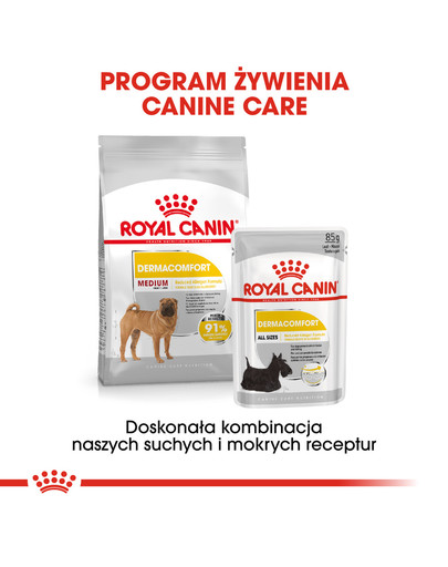 ROYAL CANIN CCN Medium Dermacomfort 12 kg karma sucha dla psów dorosłych, ras średnich o wrażliwej skórze