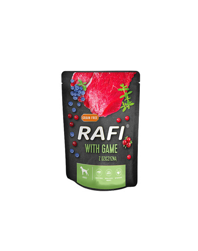 Rafi z dziczyzną saszetka dla psa 300 g