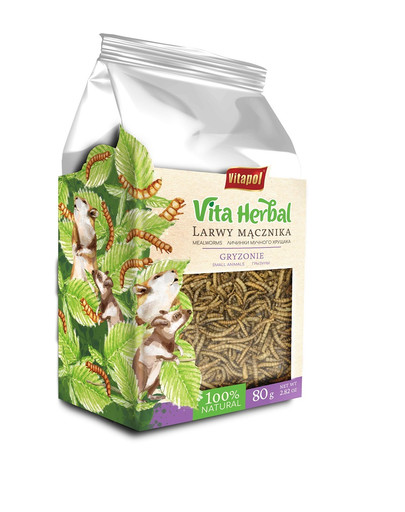 Vita Herbal Larwy mącznika dla gryzoni 80 g