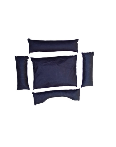 PETSBED Legowisko sofa z poduszką 125 x 100 cm stalowy z łapkami
