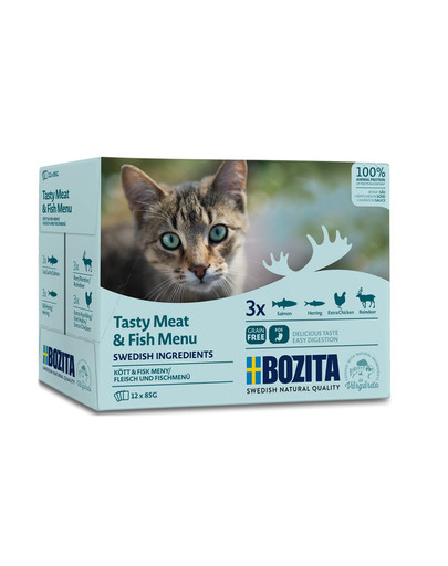 Multibox Meat&Fish Menu saszetki w sosie dla kota 12 x 85 g