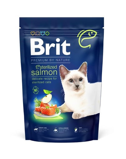 Cat Premium by Nature Sterilised salmon 1,5 kg
