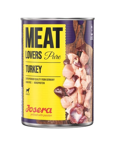 JOSERA Meatlovers Pure 6x800 g monobiałkowa karma mokra dla psów