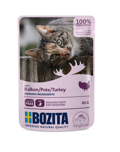 Turkey Indyk w sosie dla kotów 85 g