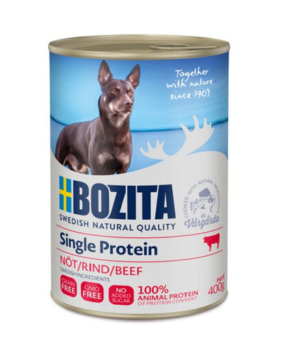 BOZITA Single Protein 400 g puszki dla psa