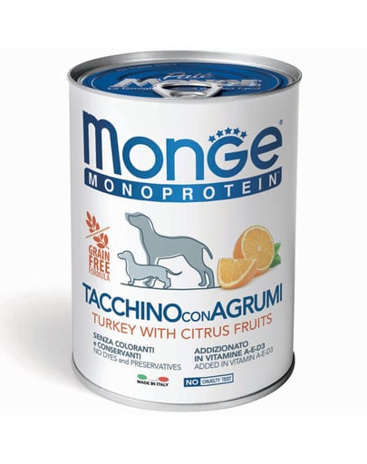 Dog Fruit Monoprotein Indyk z ryżem i pomarańczą 400 g