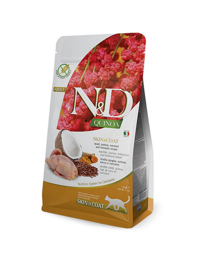 N&D Quinoa Cat Adult Skin&coat quail, coconut 50 g