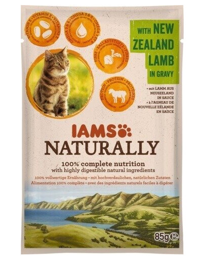 Naturally Adult Cat with New Zealand Lamb in Gravy 85 g