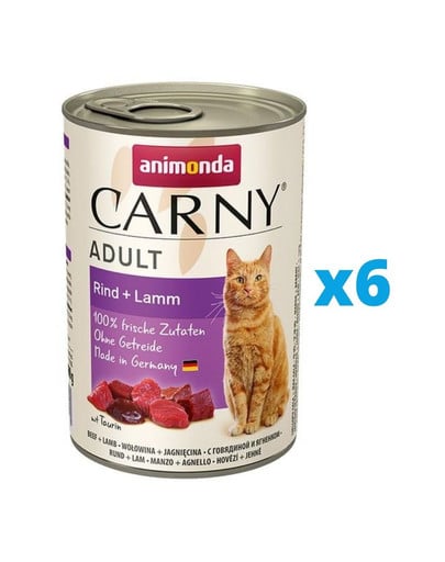 ANIMONDA Carny Adult karma dla kota puszka 6 x 400g