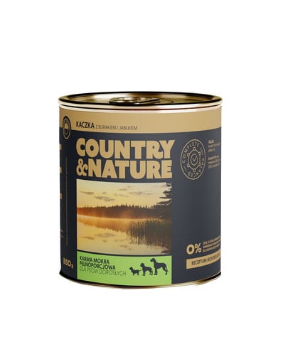 COUNTRY&NATURE Bezzbożowa mokra karma 410 g dla dorosłych psów