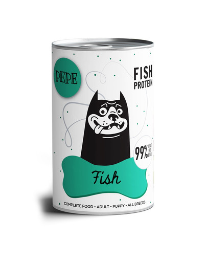 PEPE Fish 99% (ryby) 400 g monoproteinowa karma