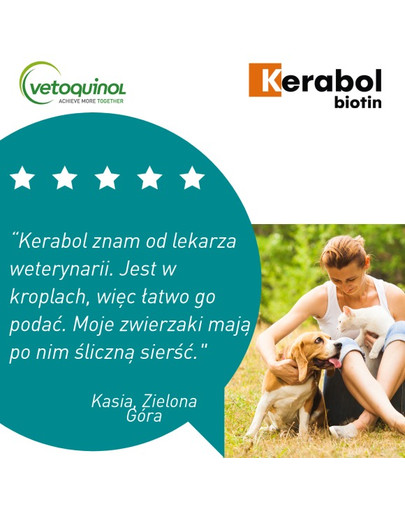 Kerabol 50 ml preparat na sierść dla psa i kota