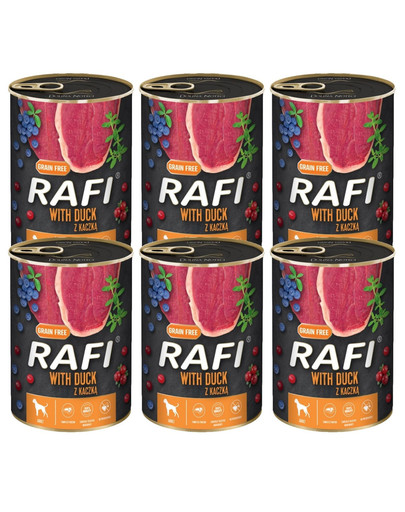 RAFI 6x800 g bezzbożowa karma dla dorosłych psów