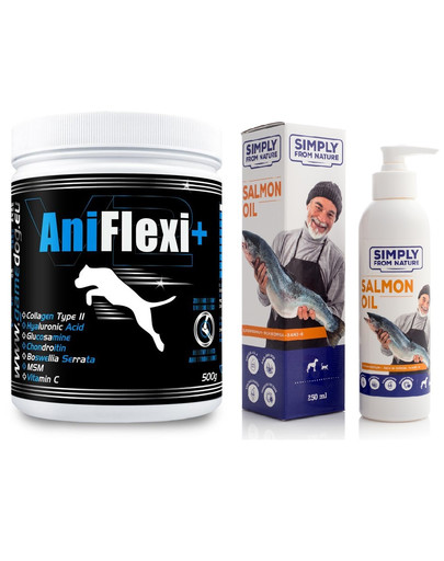 GAME DOG AniFlexi+ V2 500 g + olej z łososia 250 ml Simply from Nature GRATIS