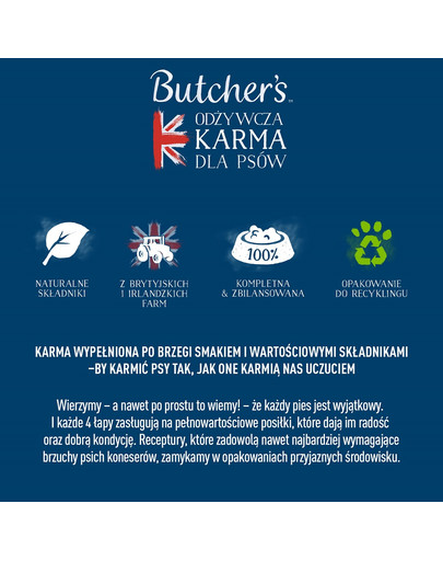 BUTCHER'S Original Recipe in Jelly, karma dla psa, kawałki z jagnięcina w galaretce, 400g