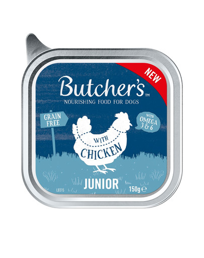 Original Junior, karma dla psa, z kurczakiem, pasztet, 150g