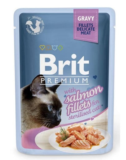 BRIT Premium Cat Fillets in Gravy 12 x 85g dla dorosłych kotów