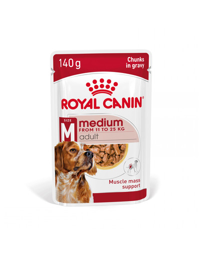 ROYAL CANIN Medium Adult karma mokra w sosie dla psów dorosłych ras średnich