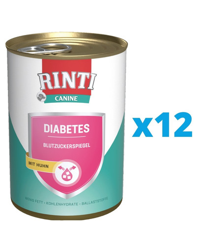 RINTI Canine Diabetes Chicken kurczak 12 x 400 g