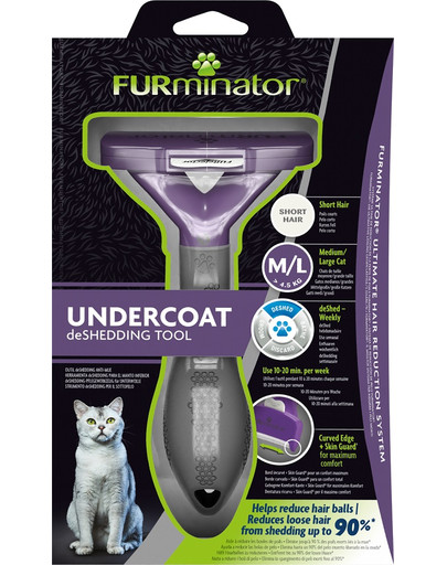 FURMINATOR Undercoat deShedding dla kotów krótkowłosych dużych Large