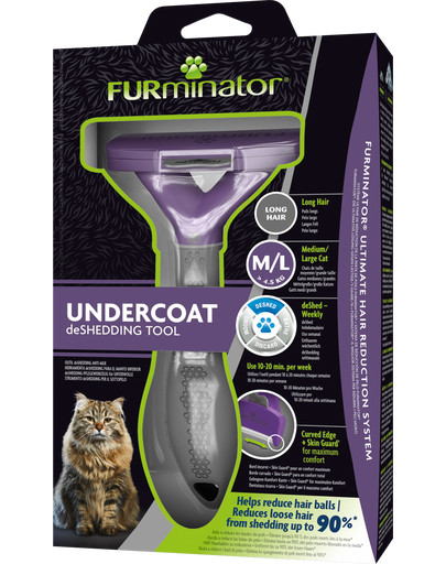 FURMINATOR Undercoat deShedding dla kotów długowłosych M/L Large