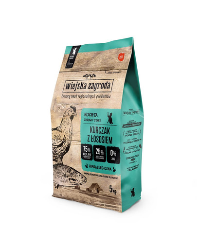Kurczak z łososiem kocięta 5 kg