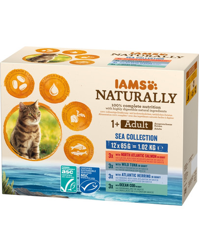 Naturally Cat Adult Sea Collection 12 x 85 g