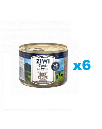 ZIWIPEAK Cat Beef Wołowina 6x185 g
