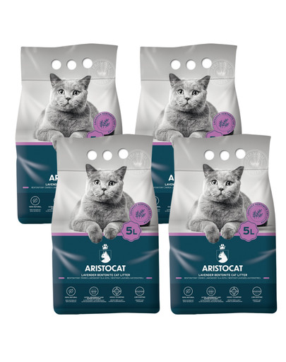 ARISTOCAT Bentonite Plus żwirek bentonitowy lawendowy 20 l