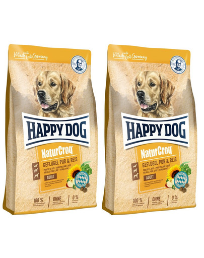HAPPY DOG NaturCroq Kurczak i Ryż 8 kg (2 x 4 kg)