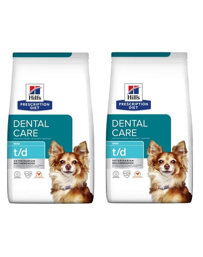 HILL'S Prescription Diet Dental Care t/d Mini 6 kg (2 x 3 kg)