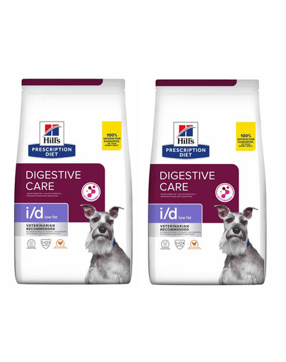 HILL'S Prescription Diet Digestive Care i/d ActivBiome Canine Low Fat kurczak 24 kg (2 x 12 kg)