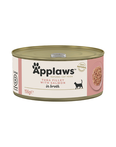 APPLAWS Cat Adult Tuna with Salmon in Broth tuńczyk z łososiem w bulionie 156 g
