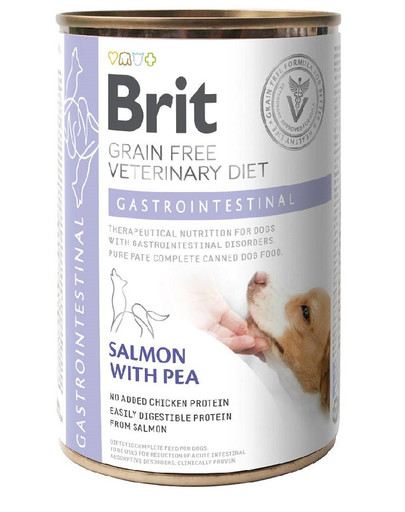 BRIT Veterinary Diet Gastrointestinal Salmon with Pea dla Psa na wrażliwy układ pokarmowy 400 g