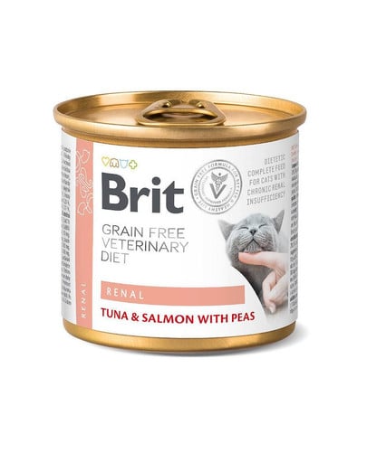 BRIT Veterinary Diet Renal Tuna&Salmon&Pea dla kota na nerki 200 g